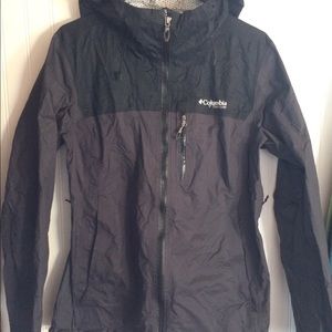 Columbia titanium black raincoat